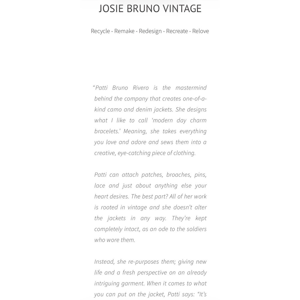 Josie Bruno Vintage By Request Sequin Embellished Camo Jacket M-LG Rare Signed - Picture 11 of 12
